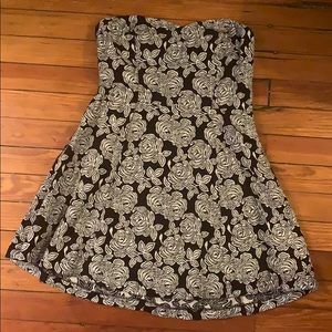 Floral Strapless Dress NWT